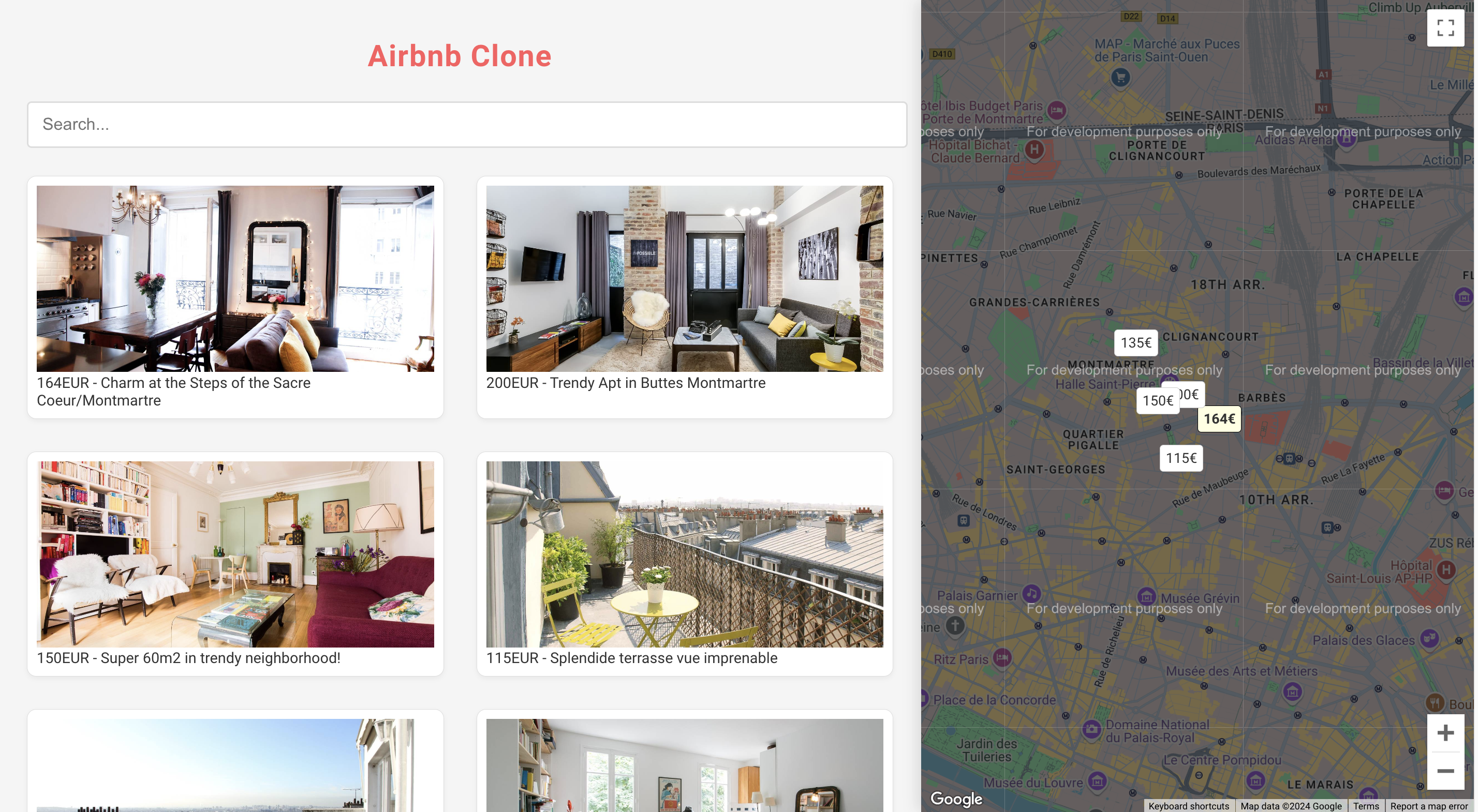 Airbnb clone
